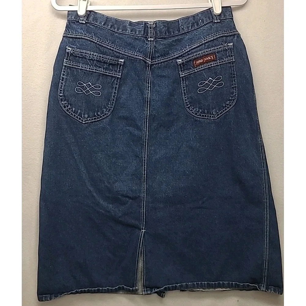 Lord‎ Isaacs Denim Skirt Below the Knee
